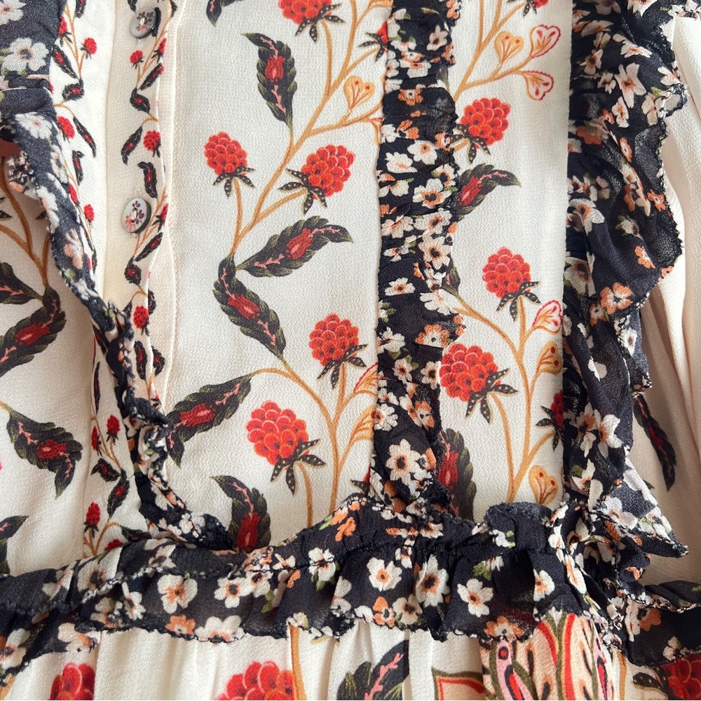 FARM Rio Cream Berry Garden Mini Dress Size Small NWT - Picture 13 of 16